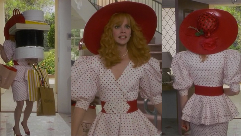 Illustration for article titled Every Outfit Shelley Long Wears in Troop Beverly Hills, Ranked
